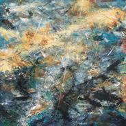 Unknown Places  mixed media 36x24